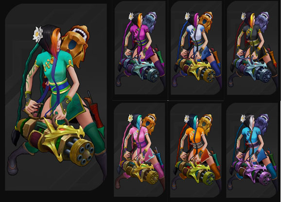 lol神龙烈焰金克丝炫彩包上架:7款新炫彩皮肤特