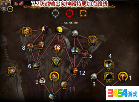 魔兽世界7.2战士神器新特质怎么加点 神器特质