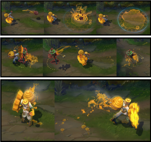 lol炼金新皮肤养蜂人特效展示_lol养蜂人辛吉德游戏特效全图